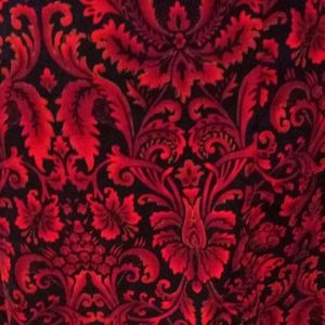 Gothic brocade Paisley secretary skirt